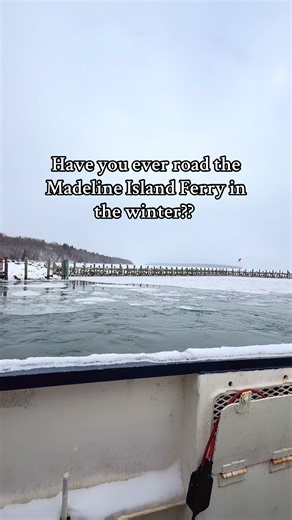 Winter Ferry Ride Across Lake Superior