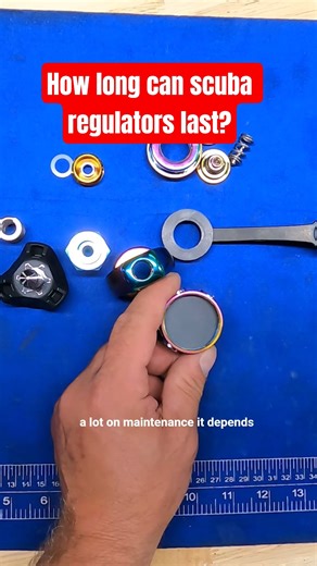 A high end regulator you can self-service & get parts for will last forever #scubagear #scubadiving