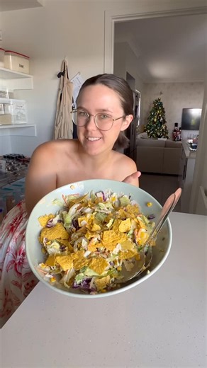 Eisha-Marie Eisel on Instagram: "Upgrading an salad kit will always be my Roman Empire… and this one might be my best yet 🫶🌽🥑 I used the Mexican Style Salad Kit and added toasted corn and a cup of caramelised pineapple. The sweet-and-smoky combo is unreal. Perfect BBQ side that feeds a crowd, full recipe below 👇 Upgraded Mex Crunch Salad • 1 Mexican Style Salad Kit • 1 cup charred corn • 1 cup caramelised pineapple • 1 avocado, diced • Juice of ½ lime • Small handful of crushed corn chips •