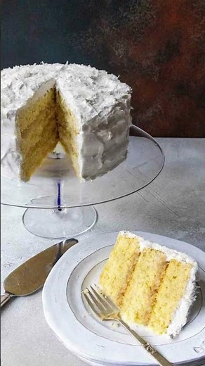 Old-fashioned coconut cake
