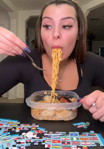 Mukbang with Buldak Ramen: Scary Figure Encounter