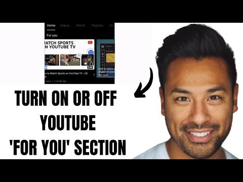 How to Turn On or Turn Off 'for you' on YouTube (Full Guide)