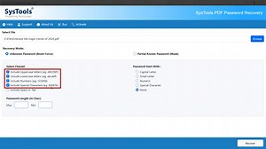 SysTools PDF Password Recovery Tool
