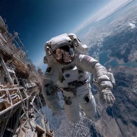 Stunning Art Captures Astronauts Spacewalk! #AIArt #Space #Astronaut #Spacewalk #DigitalArt #SpaceStation #Future | Space Xplore