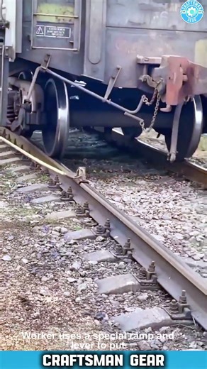 Watch How TRAIN Wheels Are Put Back On the Tracks Using SPECIAL Gear FAST 🚆