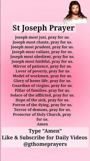 🙏 Powerful Prayer to St. Joseph | Protector of Families & Faith