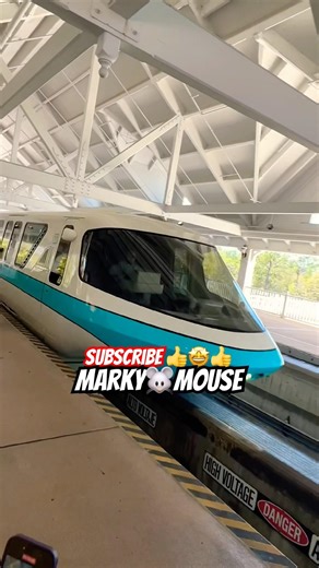 Monorail blue train #markymouse #train #monorail #blue #transport #orlando #florida