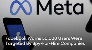 Facebook is going in hard on the surveillance-for-hire industry, banning six companies and another mysterious Chinese law enforcement supplier from its platforms, removing hundreds of accounts linked to the organizations, and warning 50,000 people it believes have been targeted by them. The spyware businesses have also been sent cease and desist letters, and Meta has shared information with law enforcement agencies across the world. Read More: https://www.forbes.com/sites/thomasbrewster/2021/12/