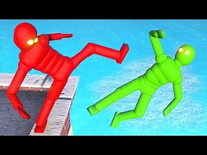 Smart AI Fights NPCs in Realistic Simulations with Active Ragdoll Physics!