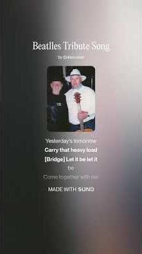 BEATLES TRIBUTE SONG