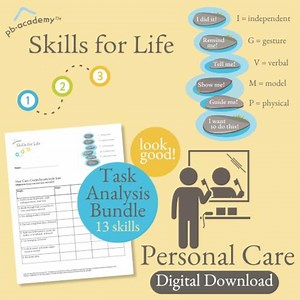 Personal Care Task Analysis Bundle: Skills for Life (PDF) - Etsy