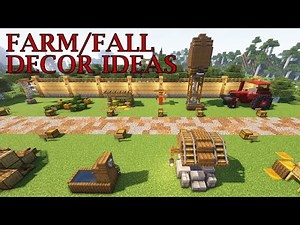 Minecraft Farm House Decorations Build Tutorial | 1.20 Fall Build Ideas