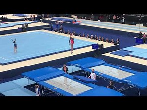 Finale sprong trampolinespringen NK 2019 Ahoy Rotterdam 22 juni 2019
