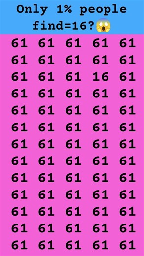 find 16😱🤔 subscribe for more puzzle #shorts #viral #brainteasers #numbers #trending #fypシ #quiz #new