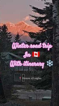THE PRETTIEST WINTER ROAD TRIP IN ALBERTA 🇨🇦❄️🏔️ #roadtrip #minivlog #adventuretravel #shorts