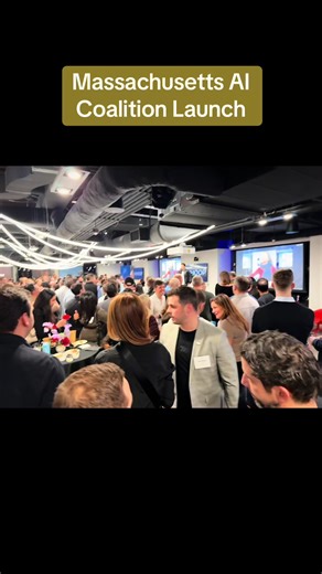 Pretty incredible gathering and energy at the Massachusetts AI Coalition Launch last night. Tons of people from different sectors amped up to make a big dent. Check out the 9 task forces at massaicoalition.com #AI #massachusetts #bostontech #BUILD617