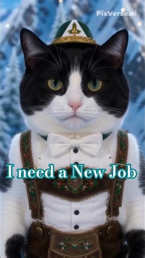 I Need A New Job #cat #animation #funny #yodeling