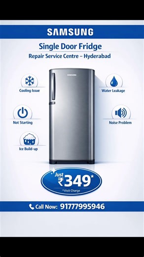 Samsung Single Door Fridge Repair Service Centre Hyderabad – Fast & Reliable #SamsungRepair #Repair