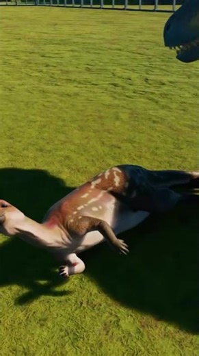 Albertosaurus hunts a Dryosaurus