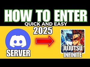 HOW TO JOIN THE OFFICIAL JUJUTSU INFINITE ROBLOX DISCORD SERVER