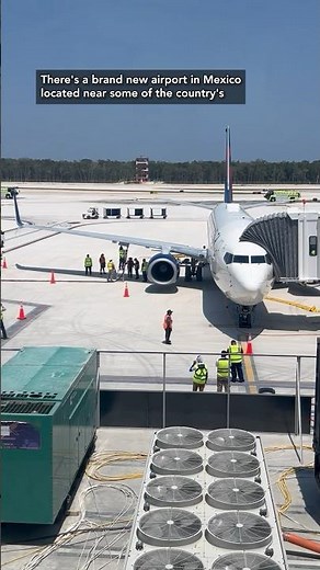 Mexico's brand new airport in Tulum has international flights now! #shorts #tulum