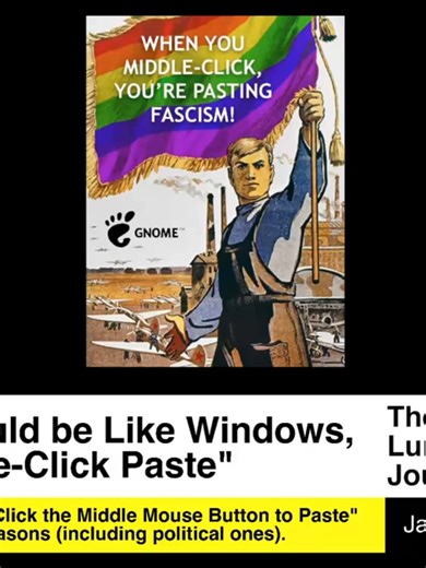 GNOME Proposes Change to Middle-Click Paste Functionality