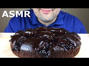 ASMR CHOCOLATE CAKE BROWNIE WITH CHERRY MUKBANG (Eating Sounds) NO TALKING