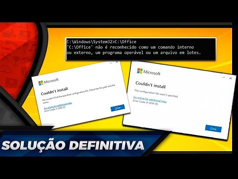 SAIU! RESOLVENDO PROBLEMA do PACOTE OFFICE! CÓDIGO de ERRO 0-2048(0) e 0-2054(0) - PT-BR