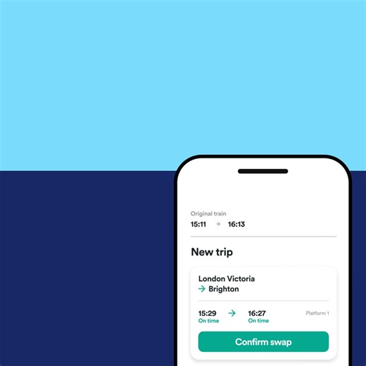 With Train Swap your journey flexes with you. Swap your train instantly and stay flexible with live updates for your new trip. | Trainline