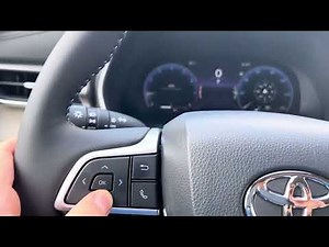 Customizing the instrument cluster (multi information display) on a new Toyota