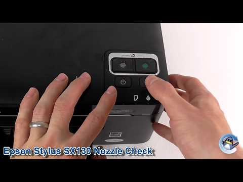 Epson Stylus SX130: How to do a Nozzle Check Pattern
