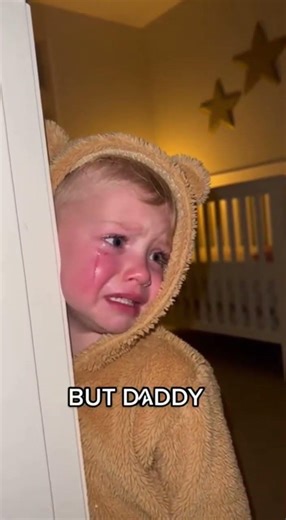 Mommy I’m Scared in the Dark – Emotional Bear Toddler Night Scene 🤕 #funny #familycomedy #funnybaby