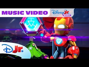 "Iron Friends, It's Christmas" Music Video🎄| Marvel's Iron Man and his Awesome Friends |⁨‪@disneyjr‬