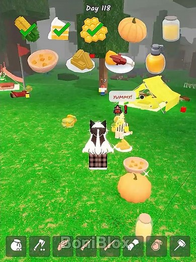 squid kid vs yellow food 🟡🦑 99 nights in the forest #99nightintheforest #99nights #roblox