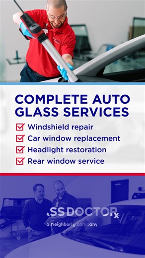 From bumper to bumper, Glass Doctor® has your vehicle’s glass needs covered ✨. Whether it’s a small chip repair, full windshield replacement, or headlight restoration, our specialists handle it all with precision and care. Every service comes with our commitment to quality and your satisfaction. One stop. Total auto glass care. #GlassDoctor #Neighborly #AutoGlassExperts #TotalGlassCare | Glass Doctor of Syracuse, NY | Facebook