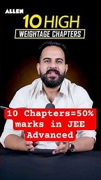 JEE Advanced Maths Strategy 🔥 50% Weightage वाले Chapters You Can’t Miss! | Sachin Mor Sir