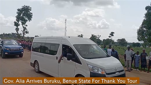 ARRIVAL OF THE EXECUTIVE GOVERNOR OF BENUE STATE, REV. FR. DR. HYACINTH IORMEM ALIA IN BURUKU LOCAL GOVERNMENT AREA FOR HIS THANK YOU TOUR/VISIT. | Alia TV Network
