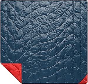 Rumpl Backcountry Puffy Blanket, Ultra-Portable and Lightweight Adventure Blanket, 2-Person (80x84 inches), Deepwater