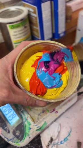 This is our first use of a custom ink mixing system from Screen Print Direct. #almightees