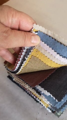 Natural European Linen Fabric Samples -All Colors