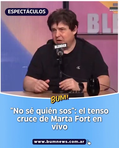 Marta Fort explota contra Gabriel Schultz en Blender: qué dijo