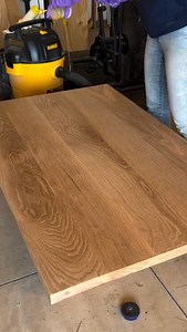 Classic, natural beauty! 😍 @sbtwoodworks is applying Oil Plus 2C “Pure” to a white oak tabletop! Not only does the oil protect the wood, but it enhances it, bringing out the wood’s stunning character! #rubiomonocoat | Rubio Monocoat USA