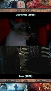 Side-by-side: Alien (1979) vs. Deep Space (1988) #shorts #alien #ridleyscott #plagiarism