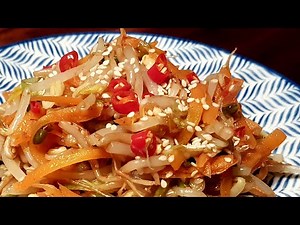 Korean Bean Sprout Salad 韓式小菜：涼拌豆芽