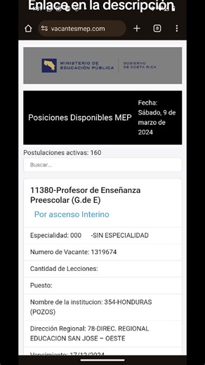 Vacantes MEP Costa Rica on TikTok