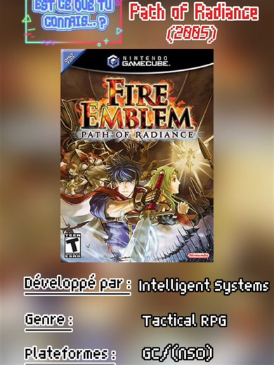 ECQTC : Fire Emblem : Path of Radiance. #le_draax #fireemblem #retrogaming #gamecube #trpg
