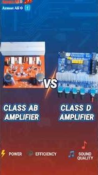 Class AB Vs Class D amplifier review #science and technology #class #vs #ab amplifier