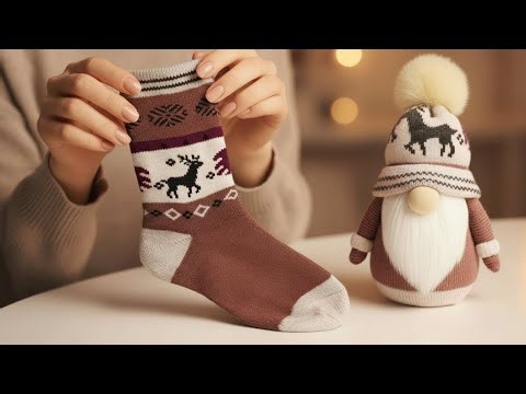 Turn Socks into a cute Gnome 🧦 DIY easy crafts idea | How to Make a little Gnome with Socks