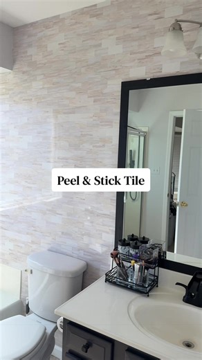 DIY Bathroom Makeover: Peel & Stick Magic!