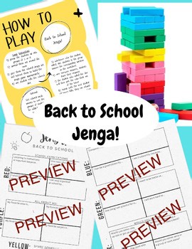 Back to School Jenga